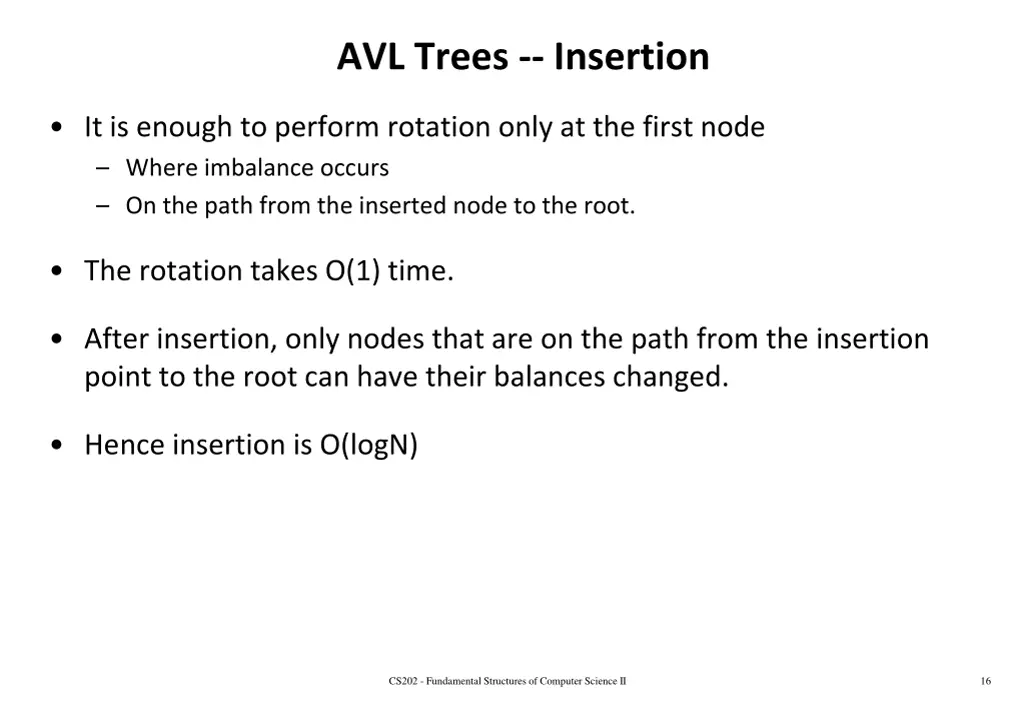 avl trees insertion