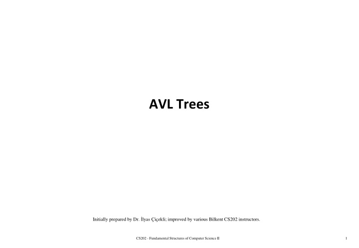 avl trees