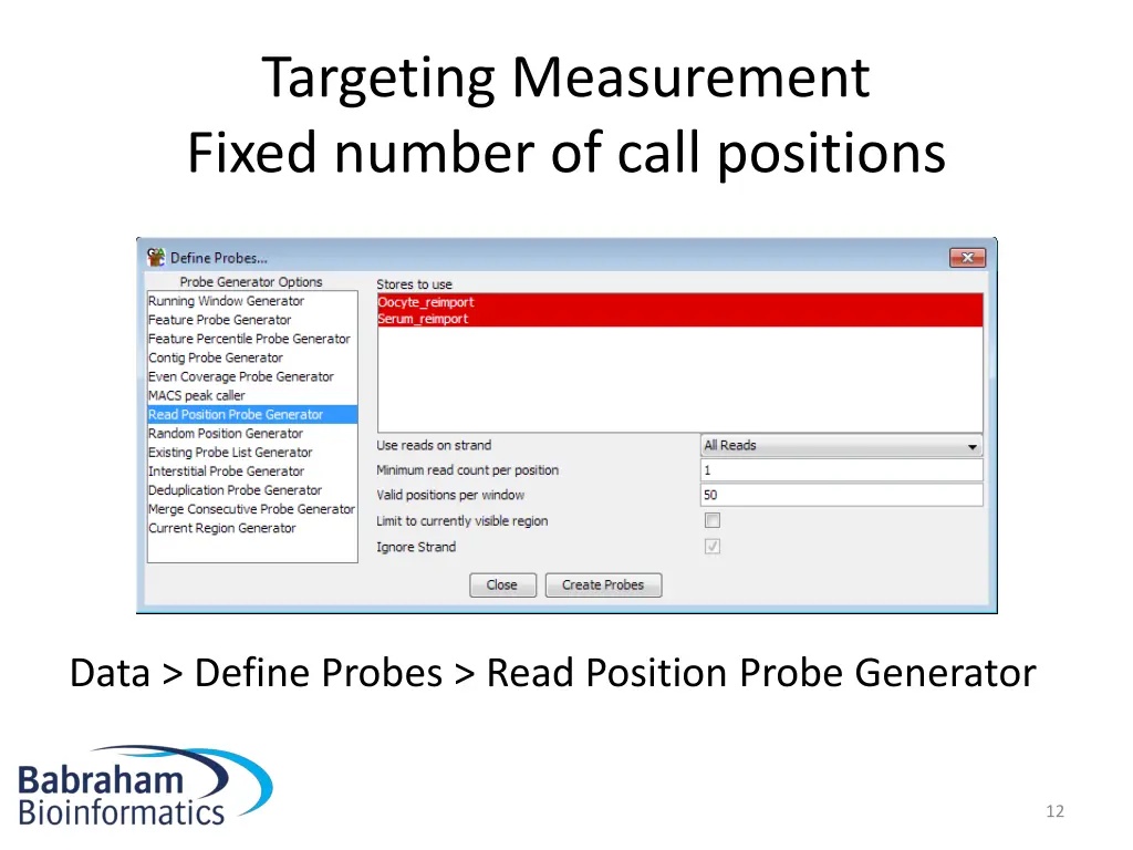 targeting measurement fixed number of call