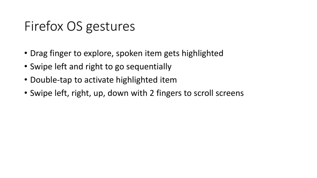 firefox os gestures