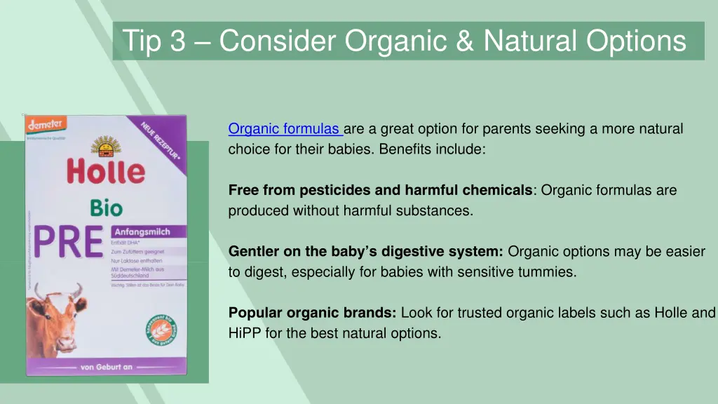 tip 3 consider organic natural options