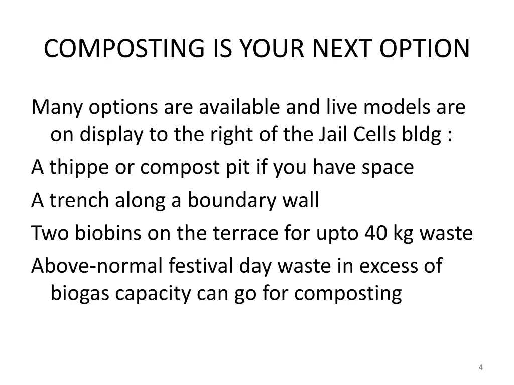 composting is your next option