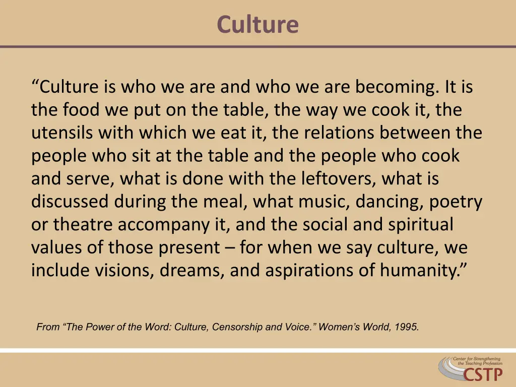 culture