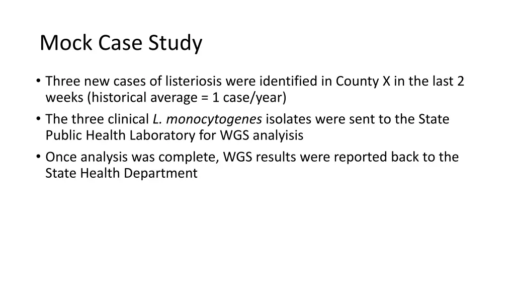 mock case study