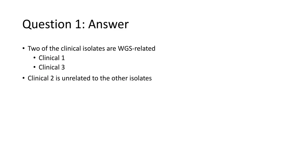 question 1 answer