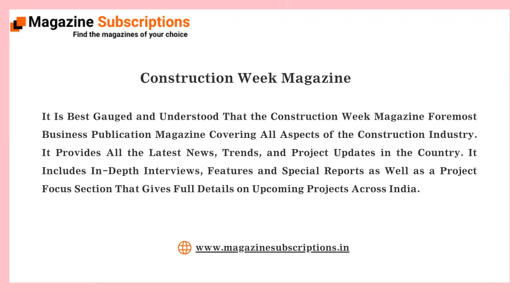 construction week magazine