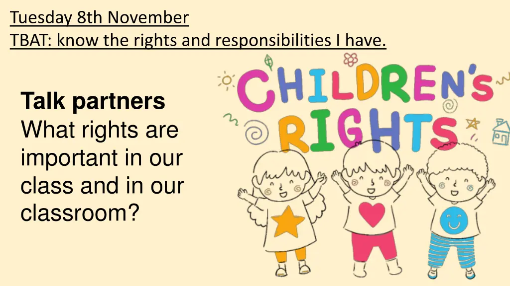 tuesday 8th november tbat know the rights 1