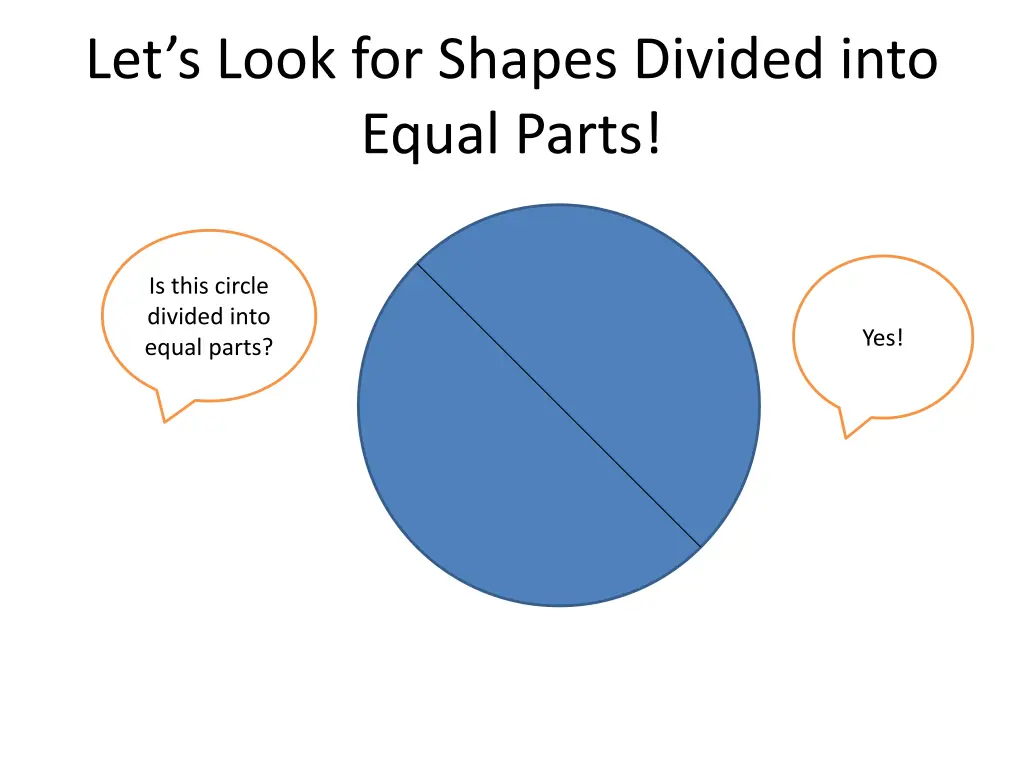 let s look for shapes divided into equal parts