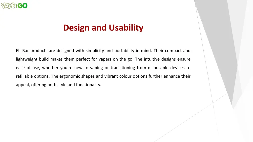 design and usability