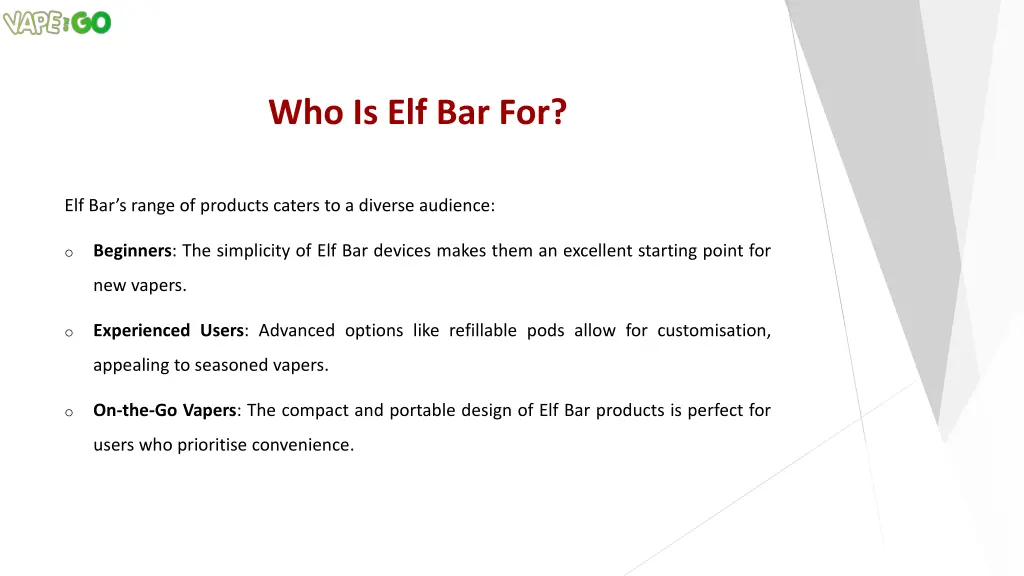 who is elf bar for