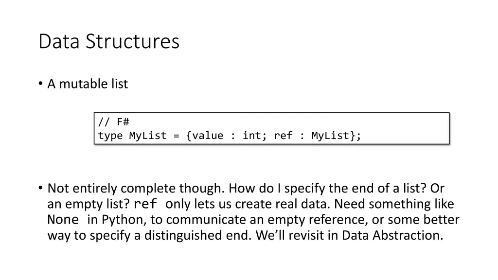 data structures