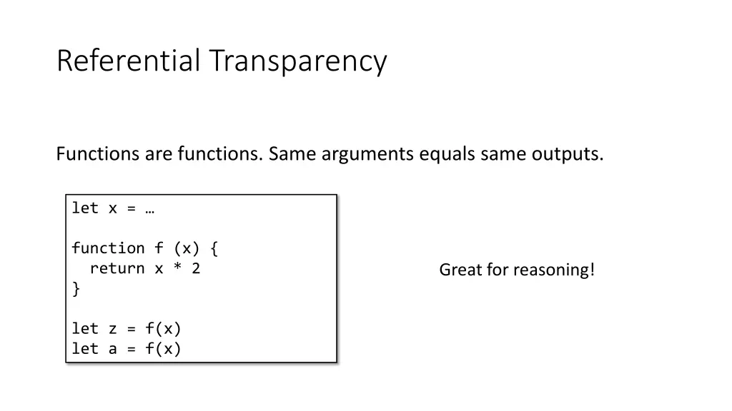 referential transparency