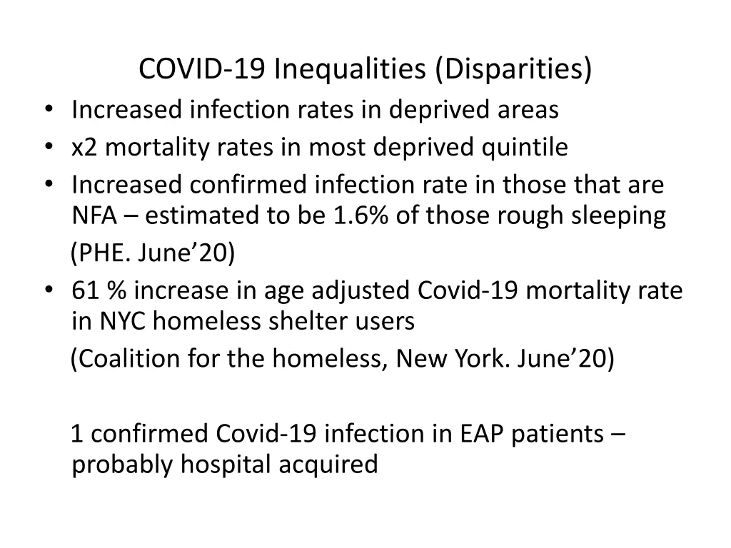 covid 19 inequalities disparities increased