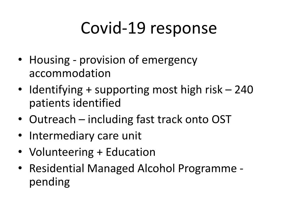 covid 19 response