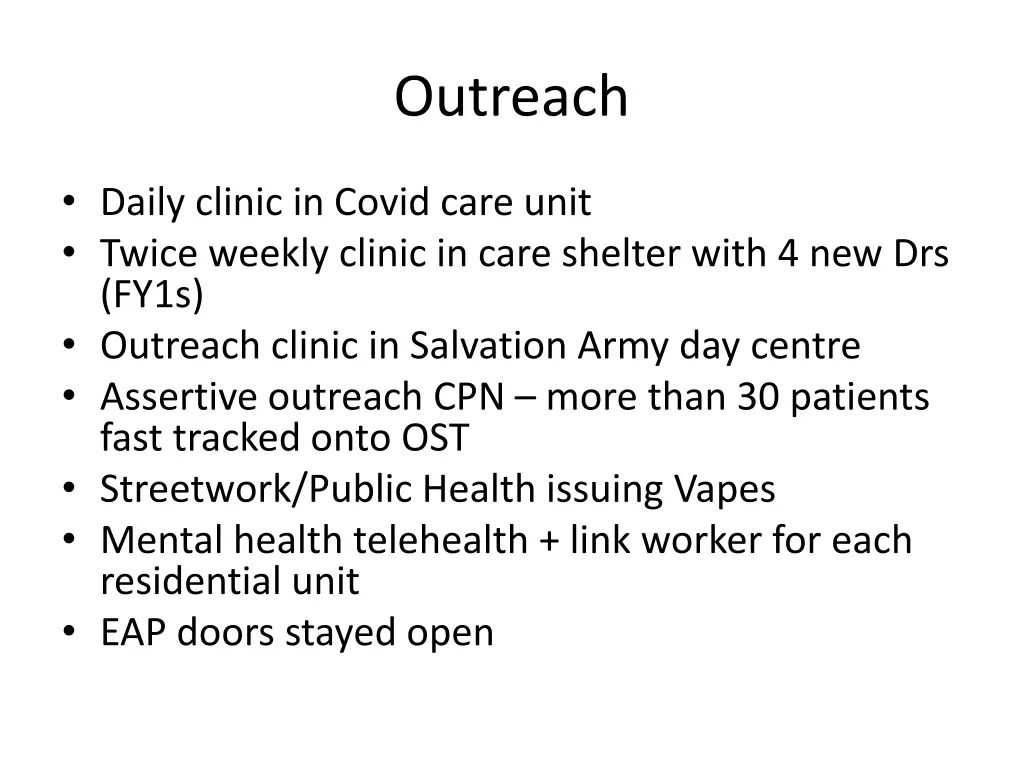 outreach