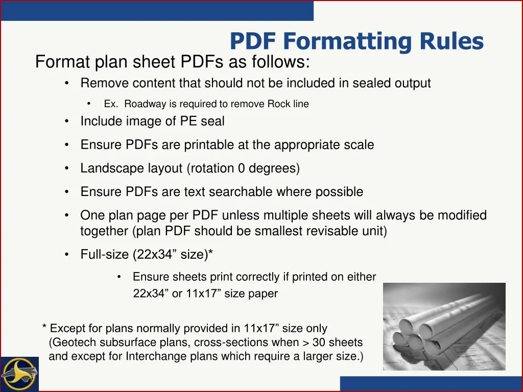 pdf formatting rules