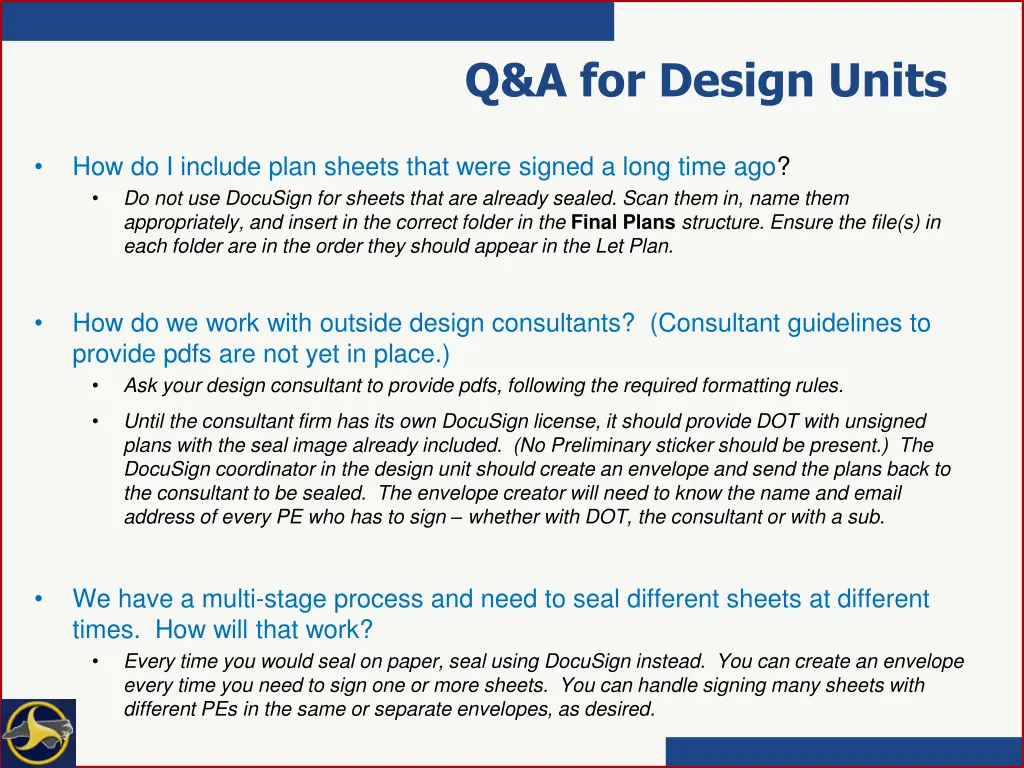 q a for design units