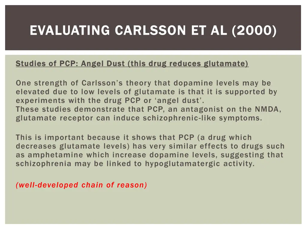 evaluating evaluating carlsson