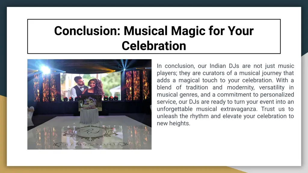 conclusion musical magic for your celebration