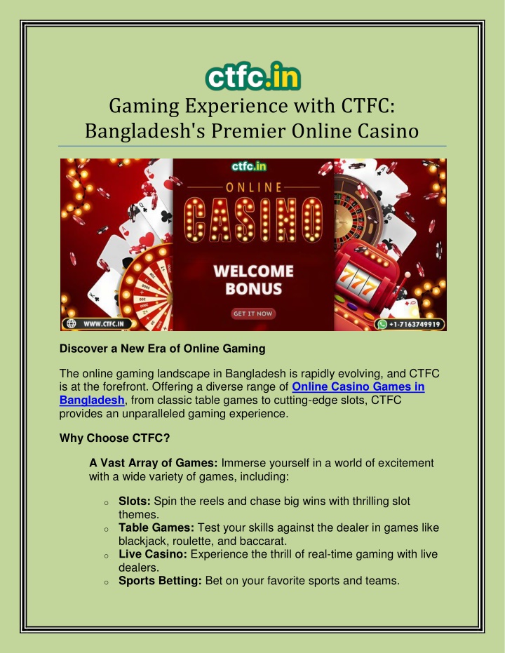 gaming experience with ctfc bangladesh s premier