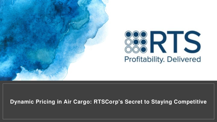 dynamic pricing in air cargo rtscorp s secret