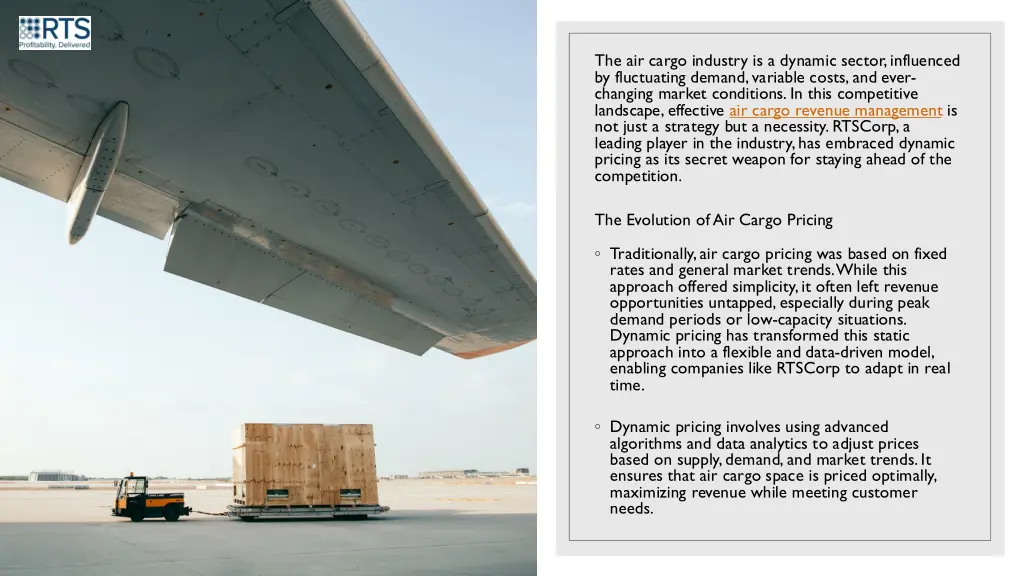 the air cargo industry is a dynamic sector