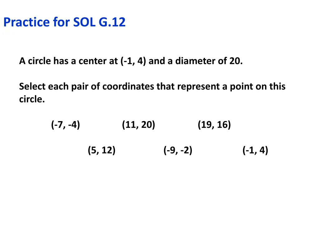 practice for sol g 12 1