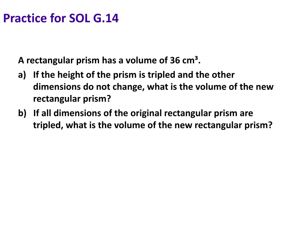 practice for sol g 14