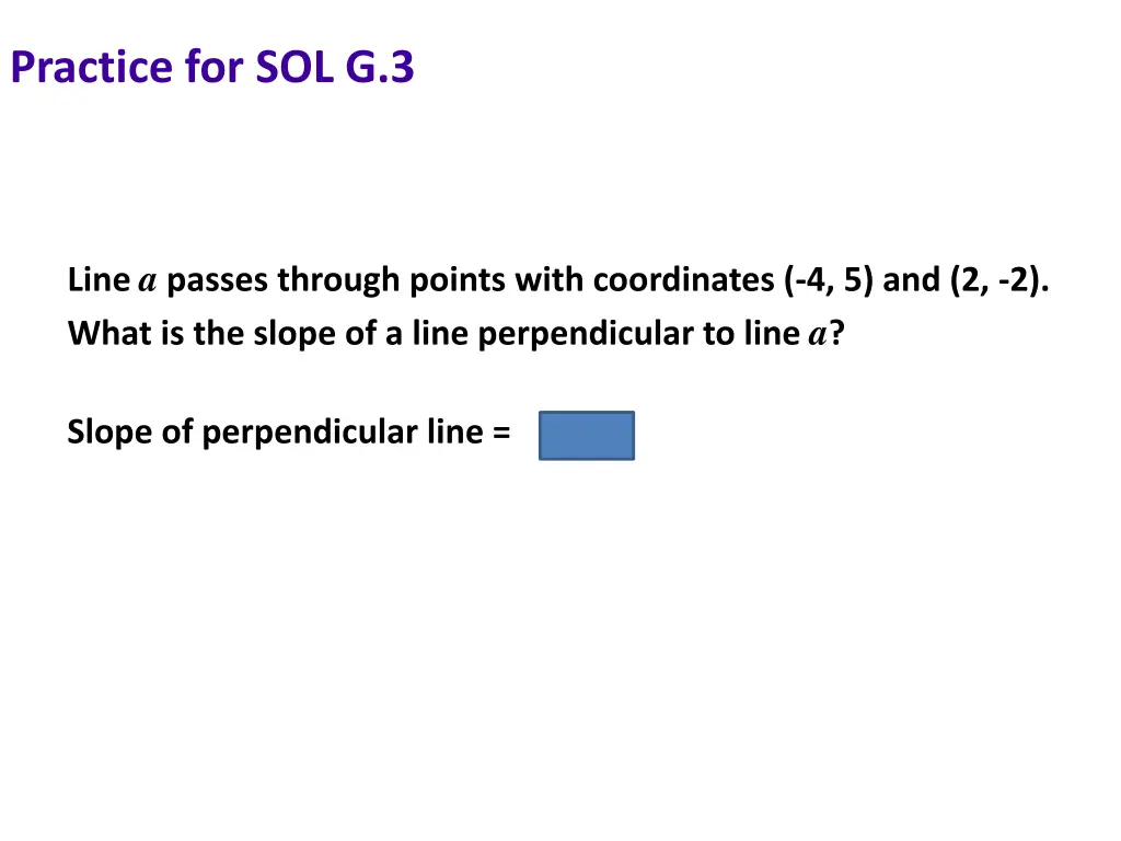 practice for sol g 3