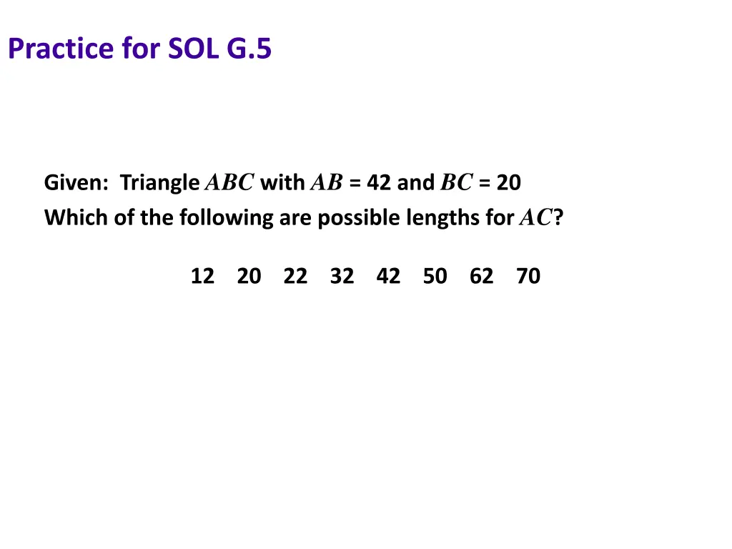 practice for sol g 5