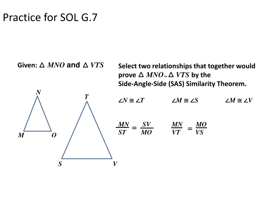 practice for sol g 7 2