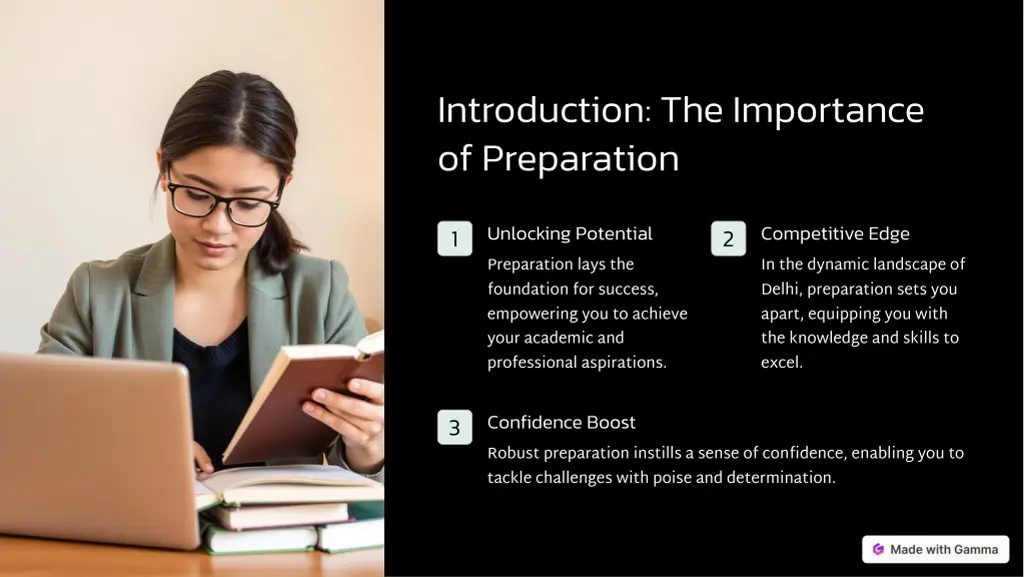 introduction the importance of preparation