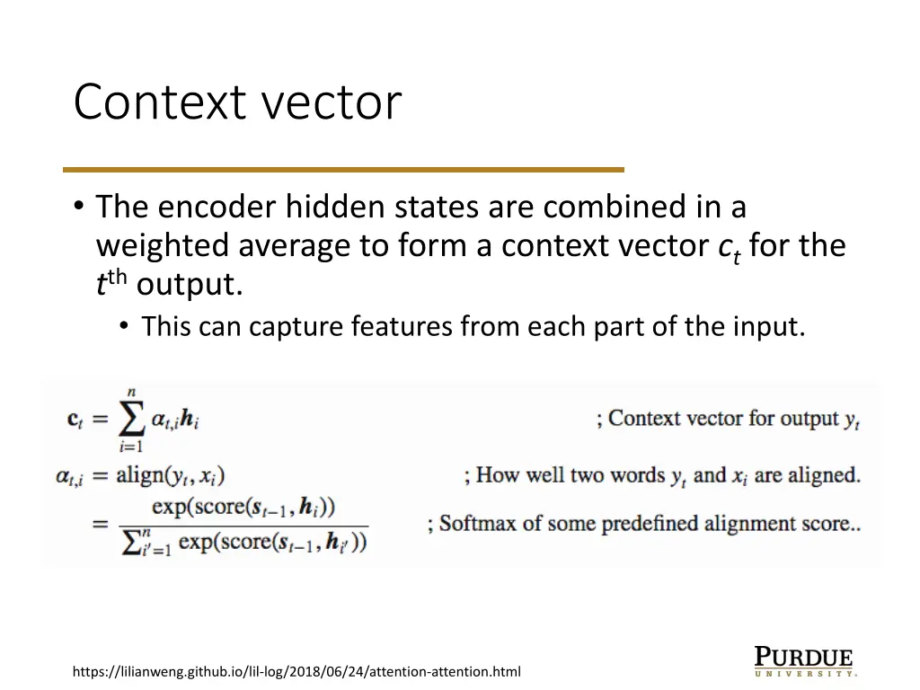 context vector