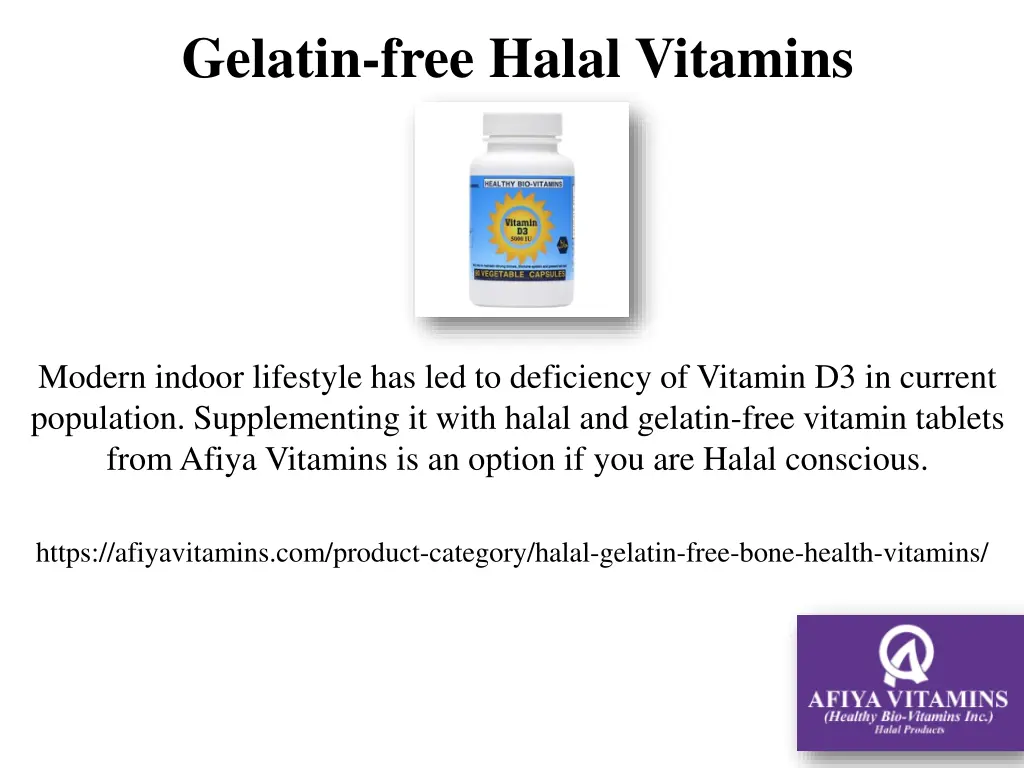 gelatin free halal vitamins