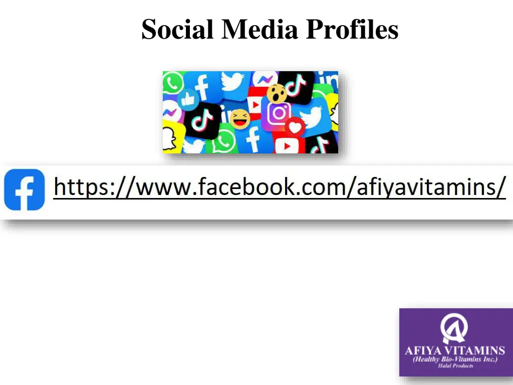 social media profiles