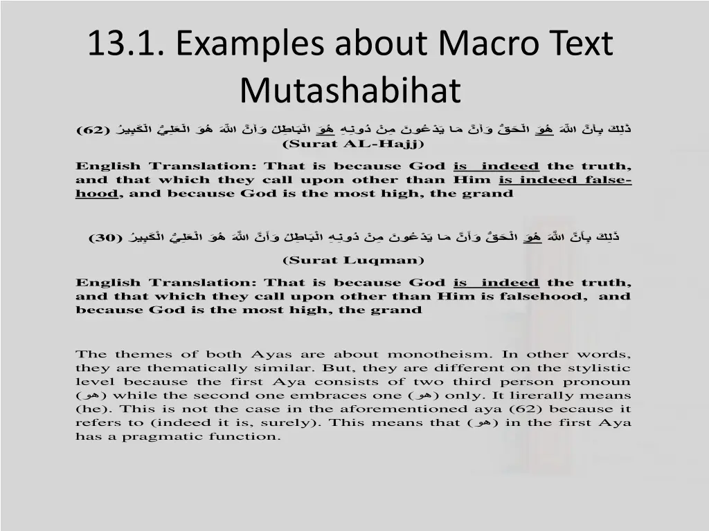 13 1 examples about macro text mutashabihat