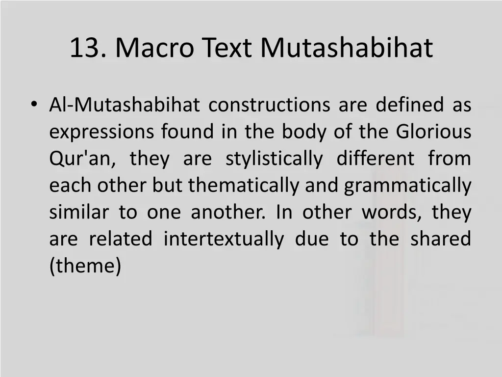 13 macro text mutashabihat