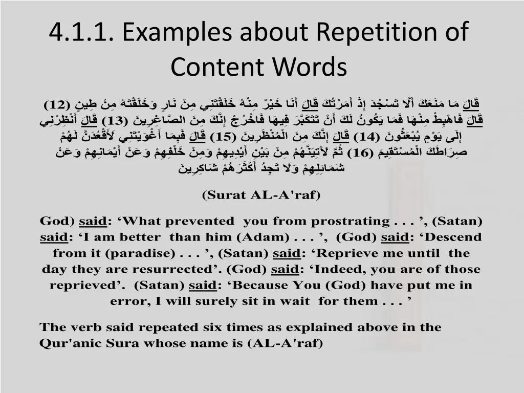 4 1 1 examples about repetition of content words