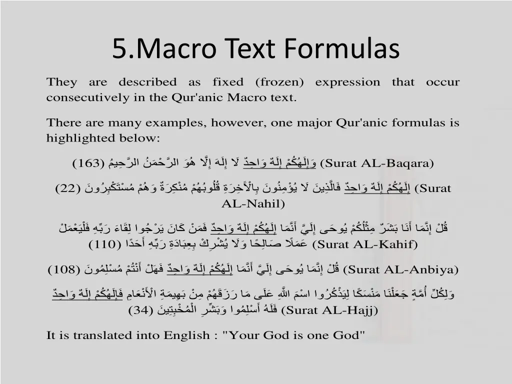 5 macro text formulas