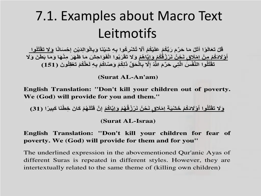 7 1 examples about macro text leitmotifs