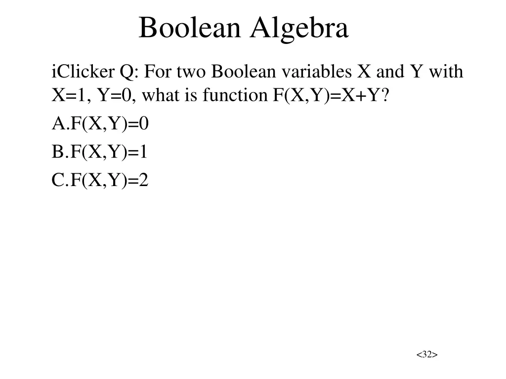 boolean algebra 2