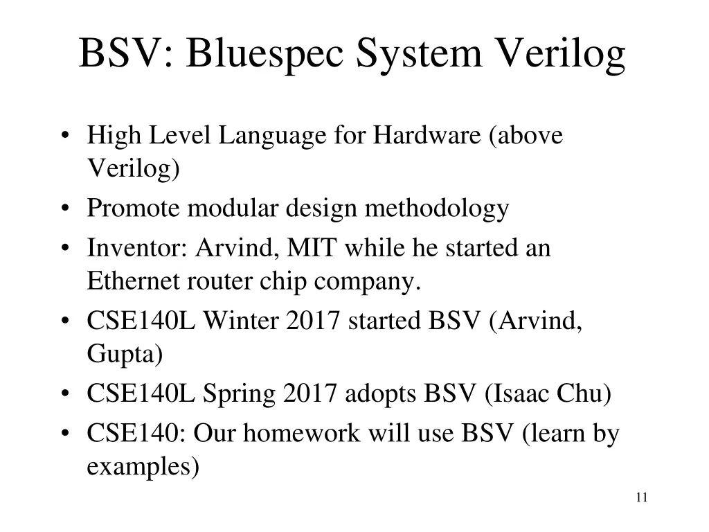 bsv bluespec system verilog