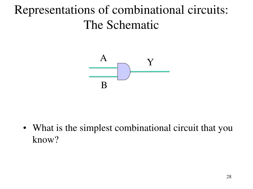 representations of combinational circuits