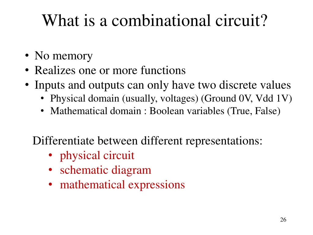 what is a combinational circuit