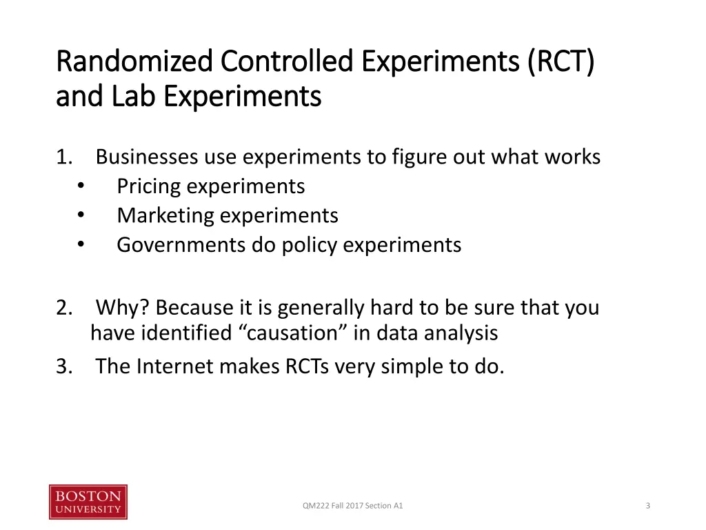 randomized controlled experiments rct randomized