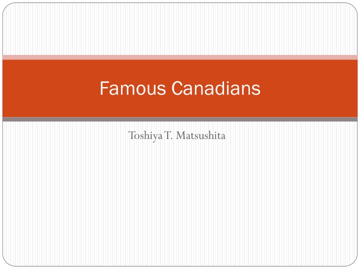 famous canadians