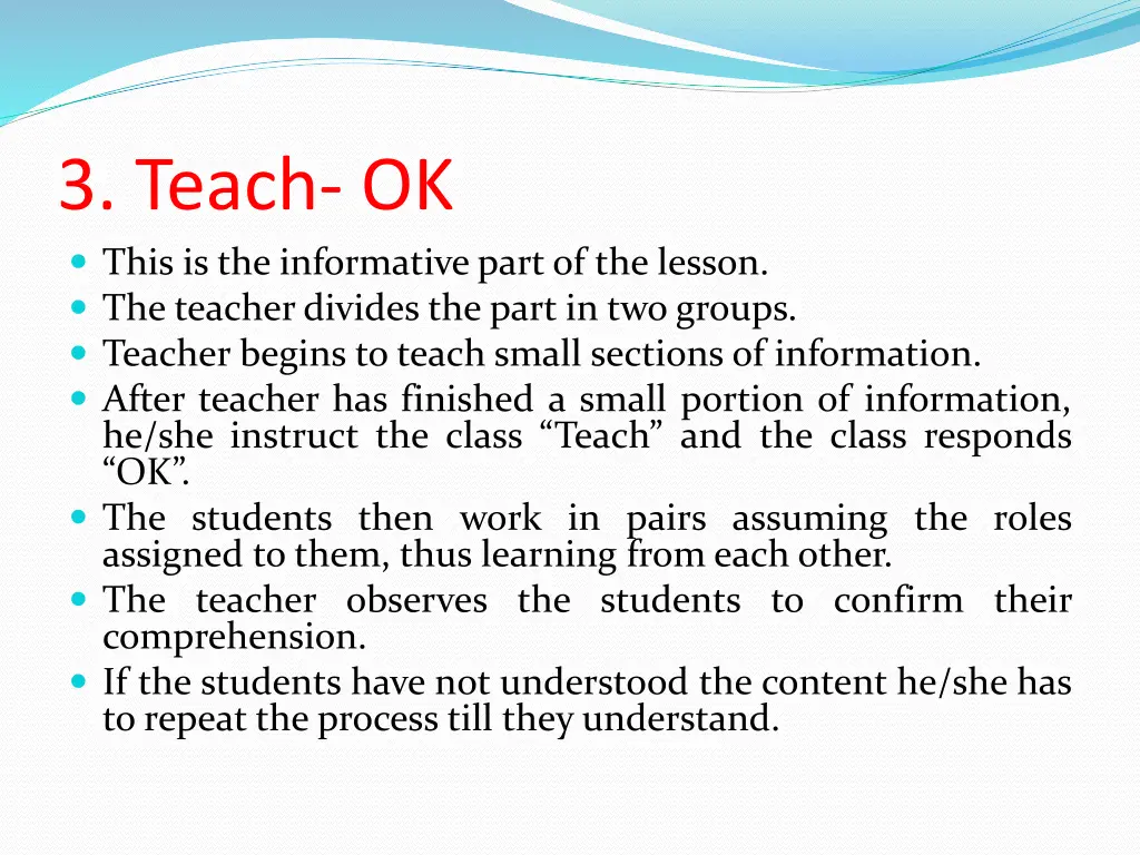 3 teach ok this is the informative part