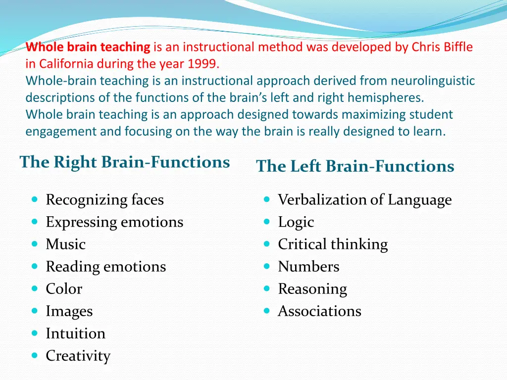 whole brain teaching is an instructional method