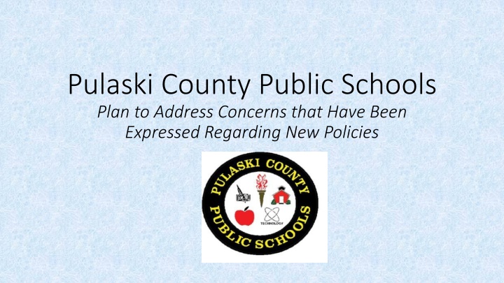 pulaski county public schools plan to address