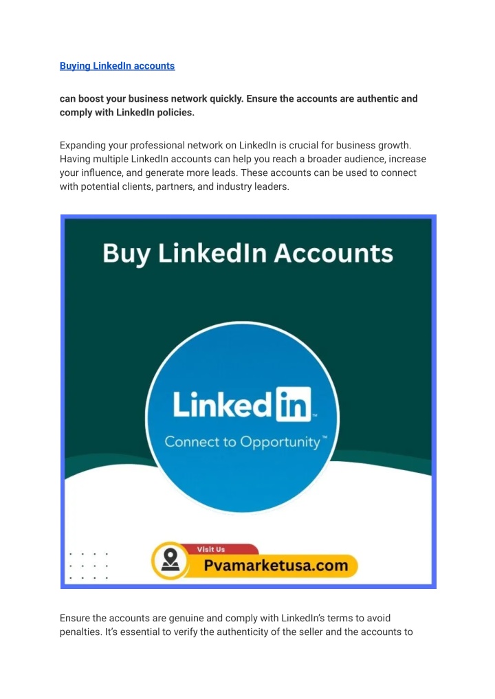 buying linkedin accounts